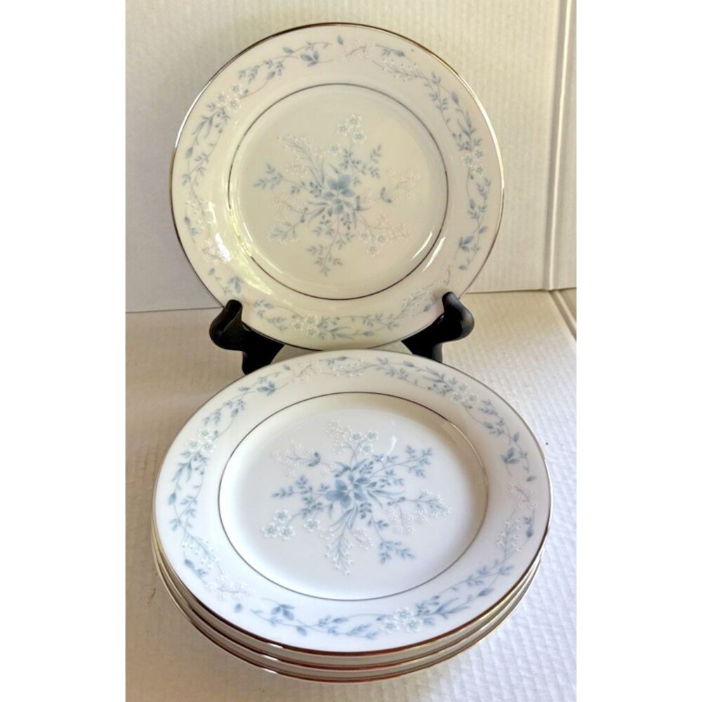 Noritake Contemporary Carolyn 2693 Bread Plates 6-3/8"  Set of 4 Mint Vintage